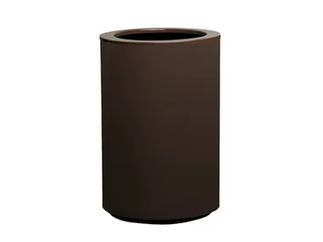 STEEL PLUS - High round stainless steel plant pot with automatic watering by Hobby Flower - view 2